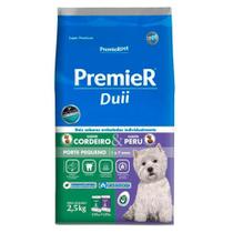 Ração Seca PremieR Pet Duii Cordeiro e Peru para Cães Adultos Pequeno Porte - 2,5 Kg