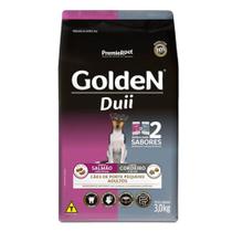 Ração Seca PremieR Pet Golden Duii Salmão e Cordeiro para Cães Adultos Pequeno Porte - 3 Kg