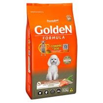 Ração Seca PremieR Pet Golden Formula Mini Bits Salmão e Arroz para Cães Adultos de Raças Pequenas - 15 Kg