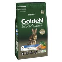 Ração Seca PremieR Pet Golden Seleção Natural Frango, Abóbora e Alecrim para Gatos Castrados - 1 Kg