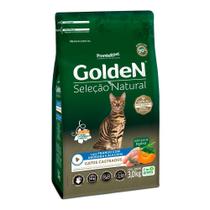 Ração Seca Premier Pet Golden Seleção Natural Frango Com Abóbora E Alecrim Para Gatos Castrados