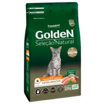 Ração Seca PremieR Pet Golden Seleção Natural para Gatos Adultos 3Kg - Frango e Arroz