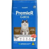 Ração Seca Premier Salmão 6 Meses a 6 Anos para Gatos Castrados 1,5kg.