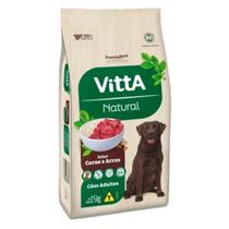 Ração Seca Premier Vitta Natural para cães adultos sabor carne e arroz 15kg.