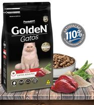 Ração Seca PremieRPet Golden Carne para Gatos Adultos - 10,1Kg
