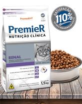 Ração Seca PremieRPet Nutrição Clínica Renal para Gatos Adultos com Doença Renal Crônica - 1,5Kg