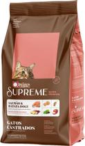 Ração Seca Quatree Supreme Salmão e Batata Doce para Gatos Castrados 10,1KG