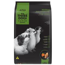 Ração Seca Three Dogs Super Premium Frango e Cenoura para Cães Adultos Raças Pequenas e Mini - 15 Kg