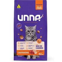 Ração Seca Unna Mix de Carnes para Gatos Castrados 10kg