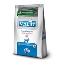 Ração Seca Vet Life Natural Hypoallergenic Pork e Potato para Cães Adultos - 10,1Kg - VETLIFE