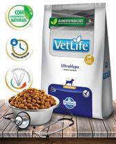 Ração Seca Vet Life Natural UltraHypo para Cães Adultos de Raças Mini com Alergias a Nutrientes - 10,1Kg