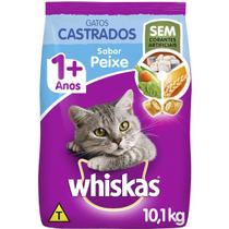 Ração Seca Whiskas Peixe para Gatos Adultos Castrados 10,1kg