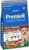 Ração Seleção Natural Premier Cães Filhotes Raças Pequenas Frango com Batata Doce 1kg