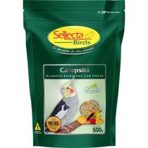 Ração Sellecta Calopsita Extrusada Natural com Frutas 500g Comida Ring Neck Forpus Rosela Agapornis - Sellecta Rovani