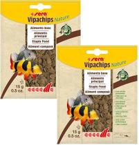 Ração sera vipachips nature 2 x 15g