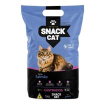 Ração Snack Cat Premium para Gatos Castrados Sabor Salmão 31 Proteínas 5kg