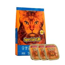 Ração Special Cat Mix Gatos Adultos 20Kg + Sachês Ração Special Cat Mix Gatos Adultos 20Kg + Sachês