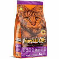 Ração Special Cat Premium para Gatos Adultos Castrados Sabor Mix de Carnes 1 kg