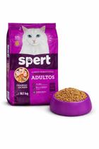 Ração spert gatos adultos e 10,1kg premium especial frango e salmão