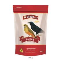 Ração Super Premium Alcon Club Sabiá e Pássaro Preto 500g Ração Super Premium Alcon Club Sabiá e Pássaro Preto 500g