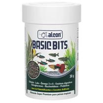 Ração Super Premium Peixes Tropicais Alcon Basic Bits 30g Ração Super Premium Peixes Tropicais Alcon Basic Bits 30g