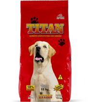Ração Titan Para Cães Adultos Sabor Carne 15Kg