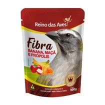Ração Trinca Ferro Fibra Banana, Maçã e Própolis 500gr Reino das Aves Ração Trinca Ferro Fibra Banana, Maçã e Própolis 500gr Reino das Aves