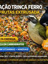 Ração Trinca Ferro Pixarro Frutas Extrusada 3kg Vitaminada Oleo de coco