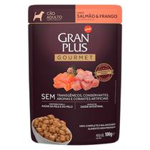 Ração Úmida Cães Adultos Gourmet Salmão/Frango Sachê 100g