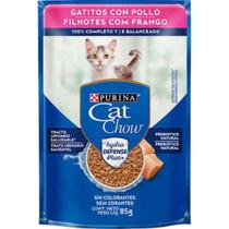 Ração Úmida Cat Chow Sachê Filhotes Frango Ao Molho 85g