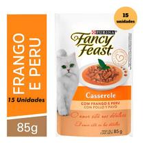 Ração Úmida De Gatos Sachê 85g Casserole Frango E Peru 60un