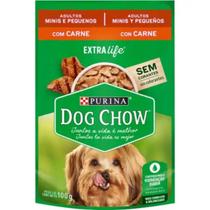 Ração Úmida Dog Chow Cães Adultos de Raça Pequena 100g Carne