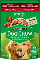 Ração Úmida DOG CHOW para Cães Carne ao Molho Sachet 100g Ração Úmida DOG CHOW para Cães Carne ao Molho Sachet 100g