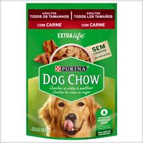 Ração Úmida Dog Chow Sabor Carne para Cães Adultos - 100g