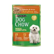 Ração Úmida Dog Chow Sachê para Cães Adultos de Raças Pequenas sabor Salmão 100g - 1 unidade