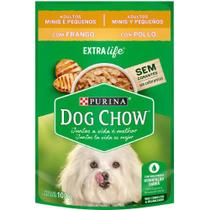 Ração Úmida Dog Chow Sachê para Cães Adultos Raças Minis e Pequenas Frango 100g