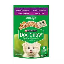 Ração Úmida Dog Chow Sachê para Cães Filhotes de Raças Pequenas sabor Frango 100g