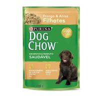 Ração Úmida Dog Chow Sachê para Cães Filhotes sabor Frango 100g - 1 unidade