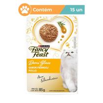 Ração Úmida Fancy Feast Demi Glace Frango 15x85g