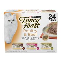 Ração Úmida Fancy Feast para Gatos - Aves e Carne Bovina (24 x 85g)