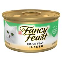 Ração Úmida Fancy Feast para Gatos - Truta em Flocos (85g - Pacote com 24)