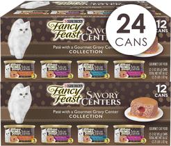 Ração Úmida Fancy Feast Pate para Gatos - Pacote com 24 Latas (90g cada)