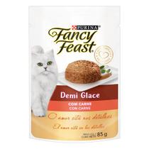 Ração Úmida Fancy Feast Sachê Demi Glace para Gatos Adultos sabor Carne 85g