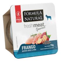 Ração Úmida Fórmula Natural Fresh Meat Gourmet Frango, Batata Doce e Chia para Cães Adultos - 70 g