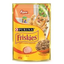 Ração Úmida Friskies Sachê para Gatos Adultos Sabor Peru ao Molho - 85g - 1 unidade