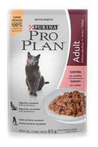 Ração Úmida Gatos Adultos Salmão 85g 15 Sachês Pro Plan