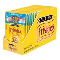 Ração Úmida Gatos Peixe Branco Molho 85g 15 Sachês Friskies Ração Úmida Gatos Peixe Branco Molho 85g 15 Sachês Friskies
