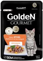 Ração Úmida Golden Gourmet para Gatos Adultos Atum, Abóbora e Arroz 70g - Caixa com 20 Unidades