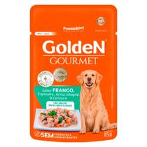Ração Úmida Golden Sachê Gourmet para Cães Adultos Porte Médio e Grande Sabor Frango 85g