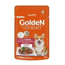 Ração Úmida Gourmet Cães Adultos Raças Pequenas Carne 85g - Golden Premier